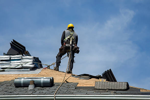 Professional Roofing technician working in Tilton, NH
